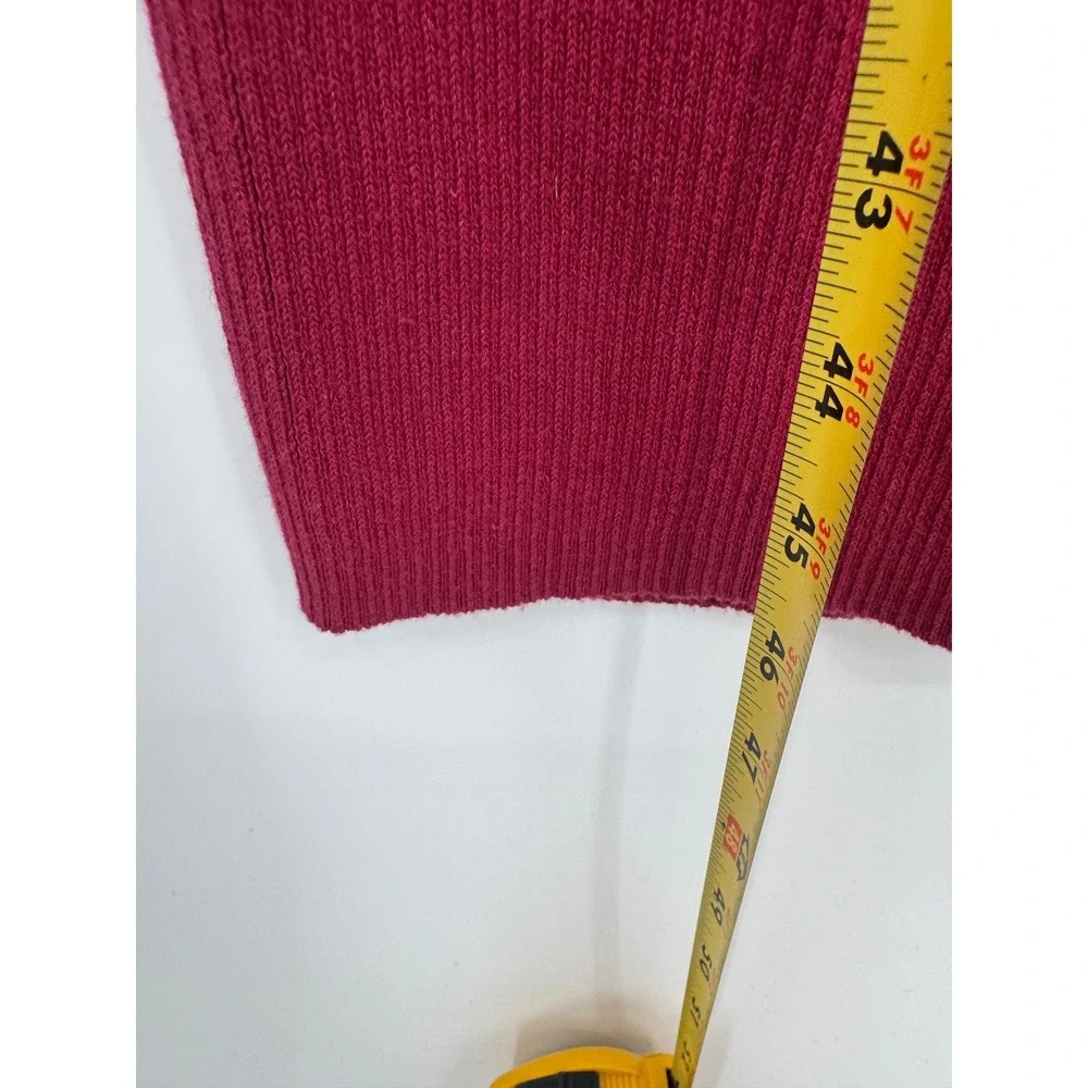 Stitchdrop Sweater Dress Womens S Magenta Ribbed Turtleneck Midi Office Bodycon